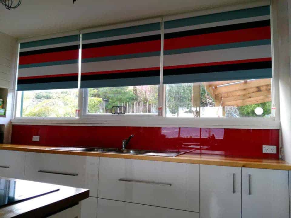 Blockout Roller blinds pattern matched in Louvolite Havana fabric